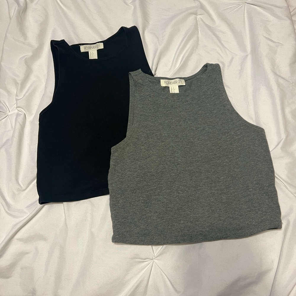 Forever 21 Cropped Halter Tops